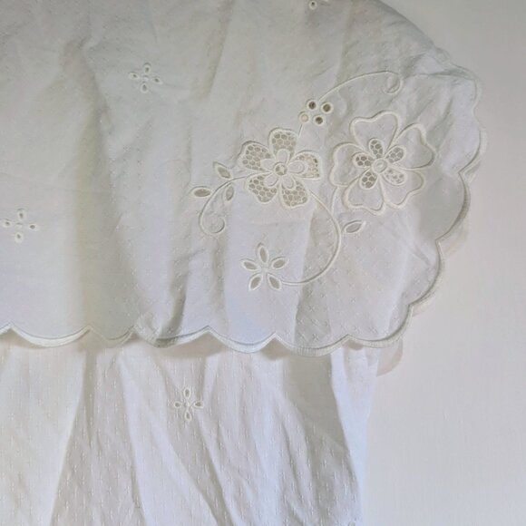 AUTH COACH Short Broderie Anglaise Dress White Size 2 NWT - Picture 14 of 16
